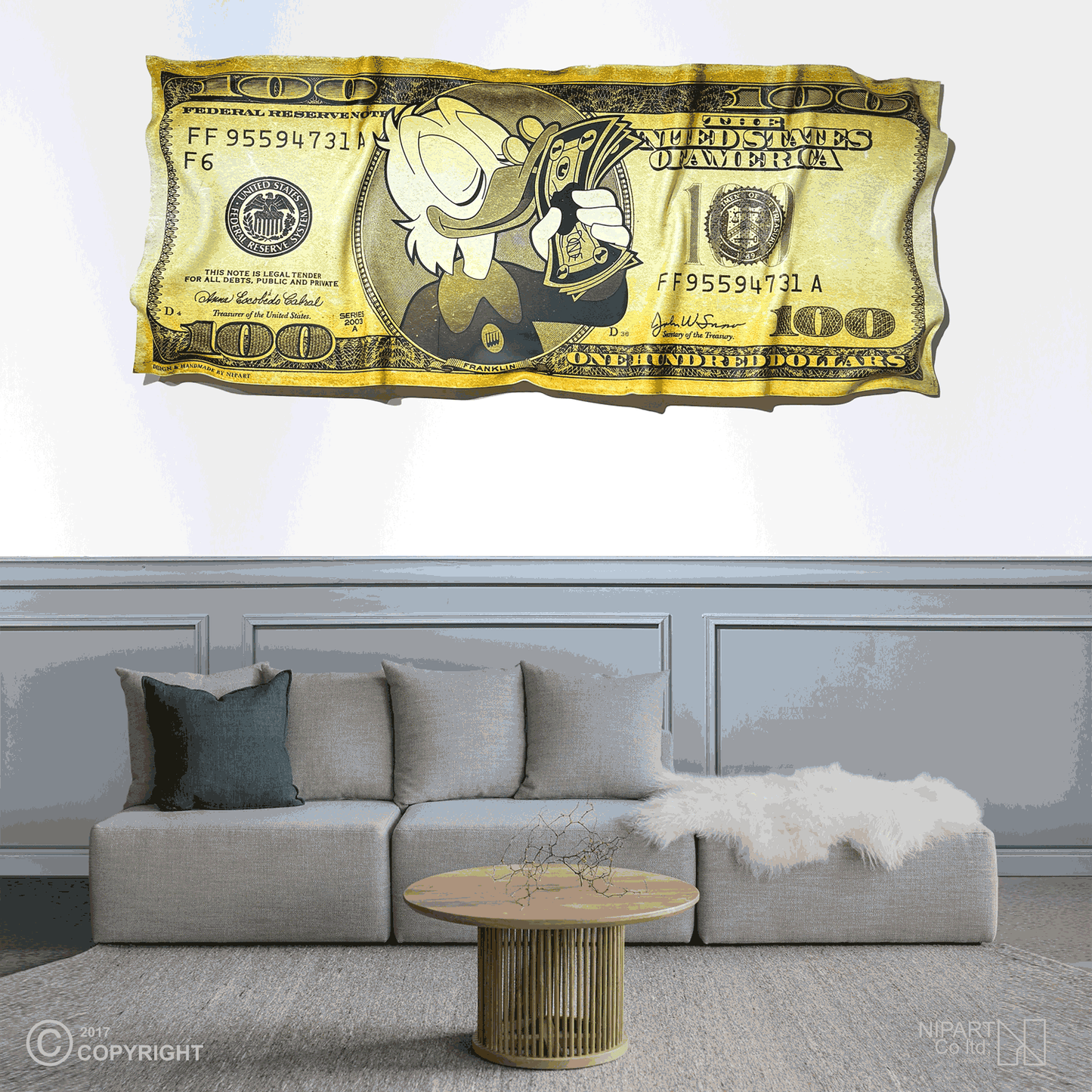 Donald Duck dollar bill