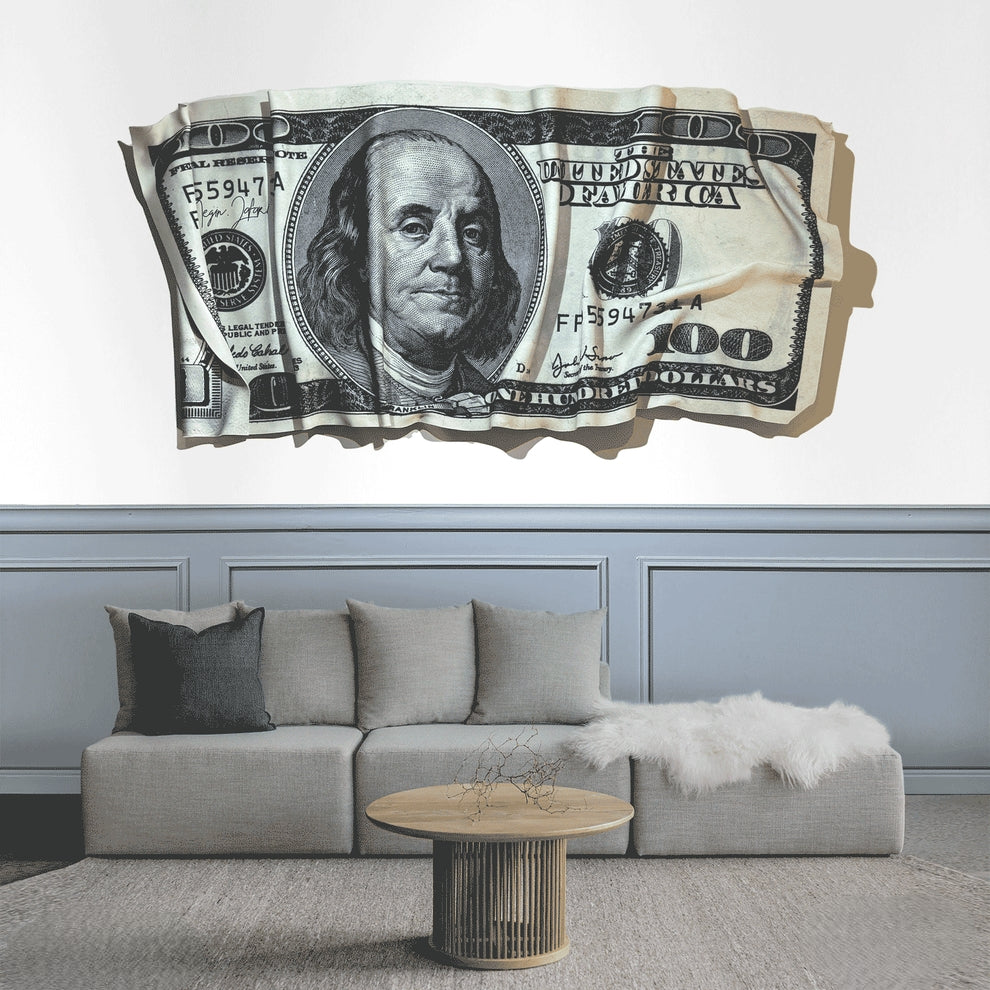 Marbled $100 Deformed Banknote