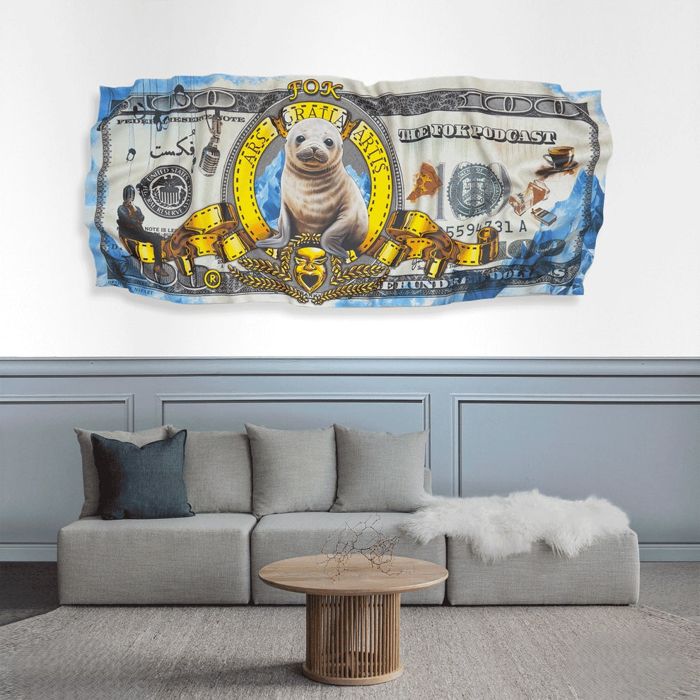 Deformed dollar banknotes faxed