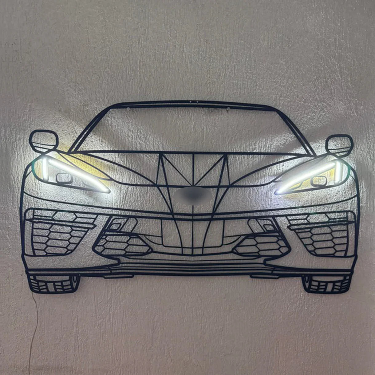 NEON CAR WALL ART