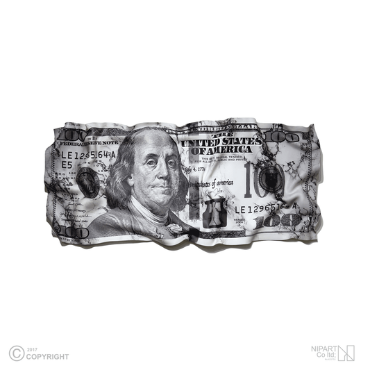 Marbled $100 Deformed Banknote