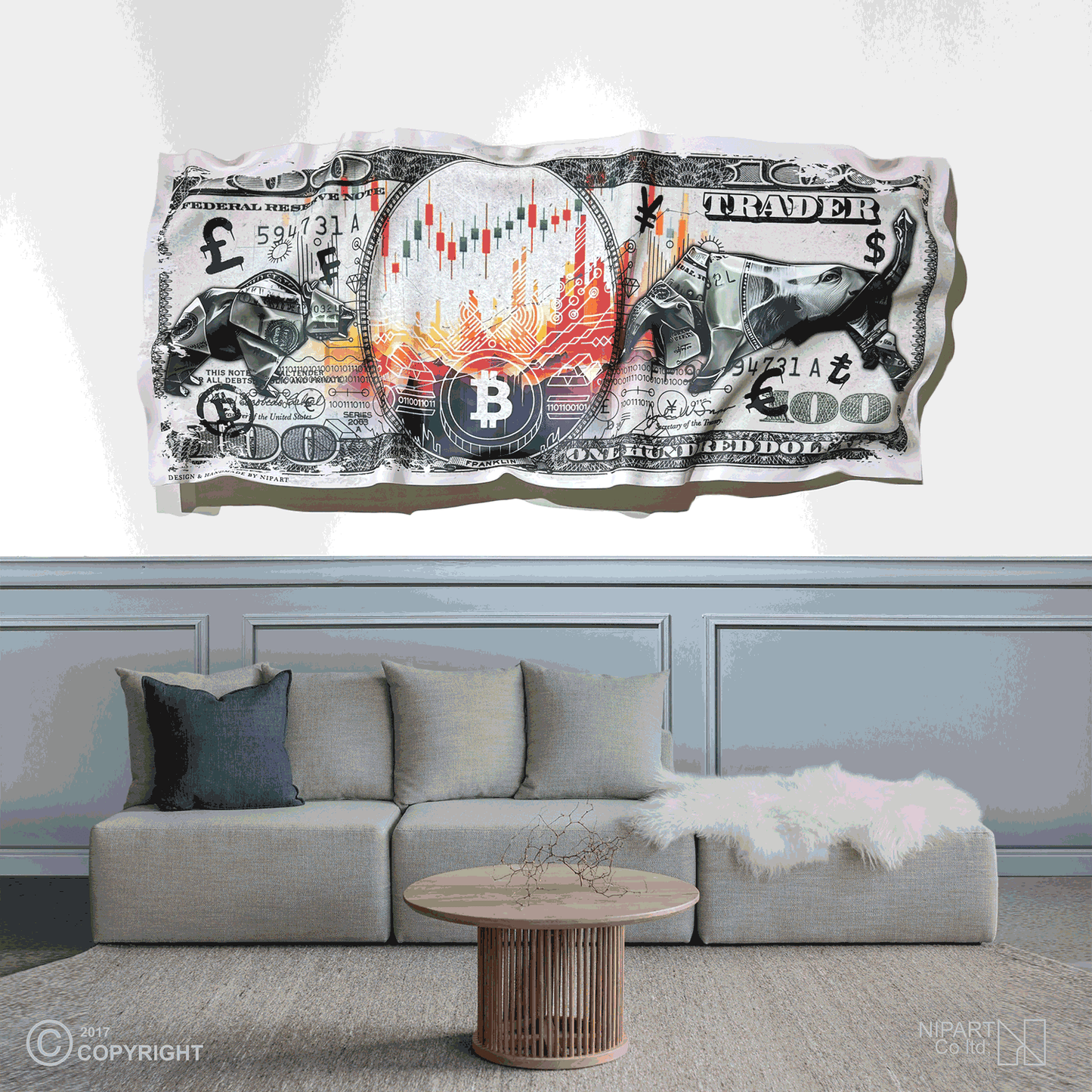 Deformed dollar bill Trade 2