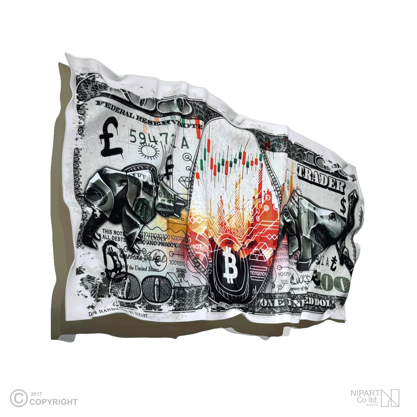 Deformed dollar bill Trade 2