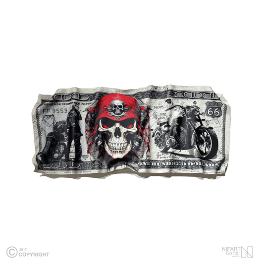 Deformed dollar bill motorcycle 4