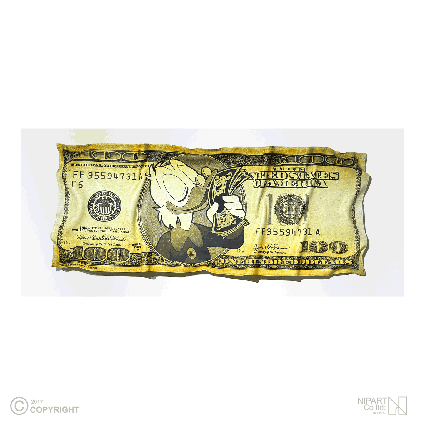 Donald Duck dollar bill