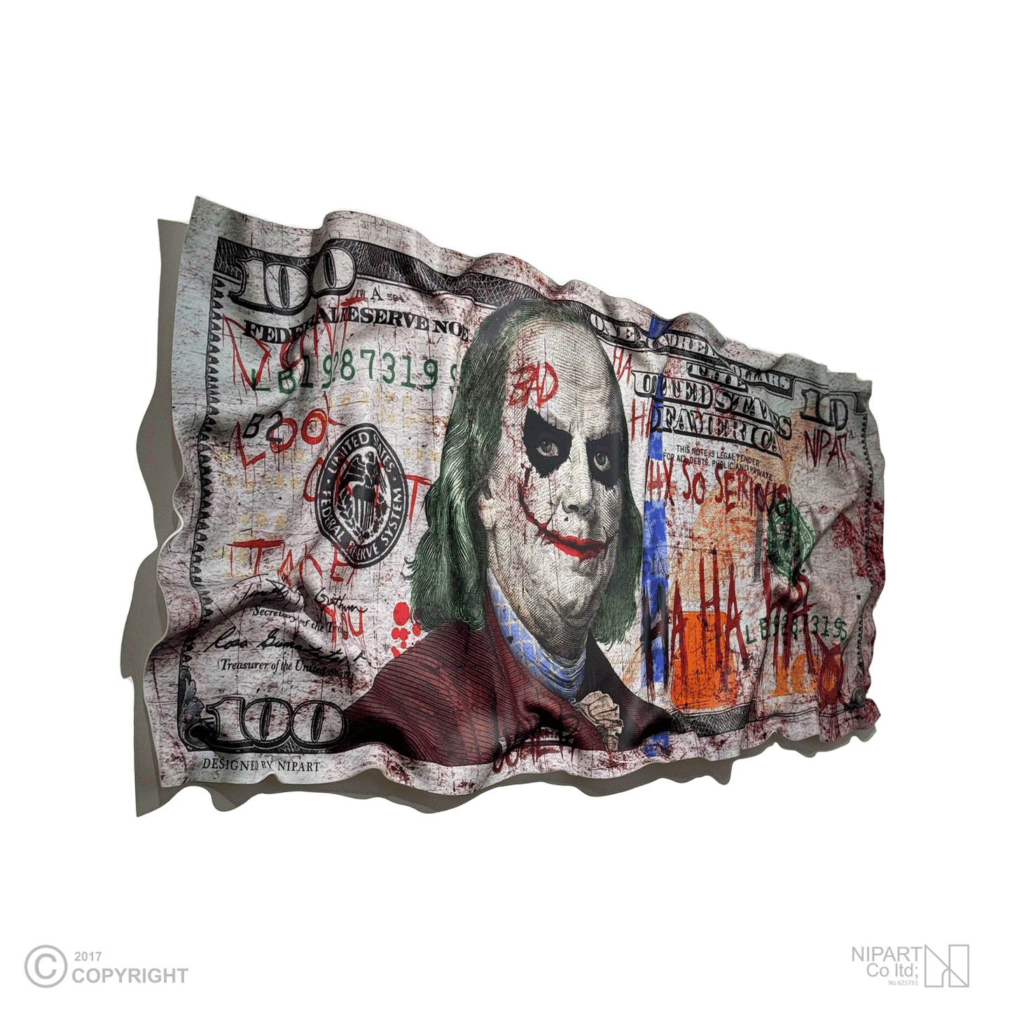 Joker 1 dollar bill