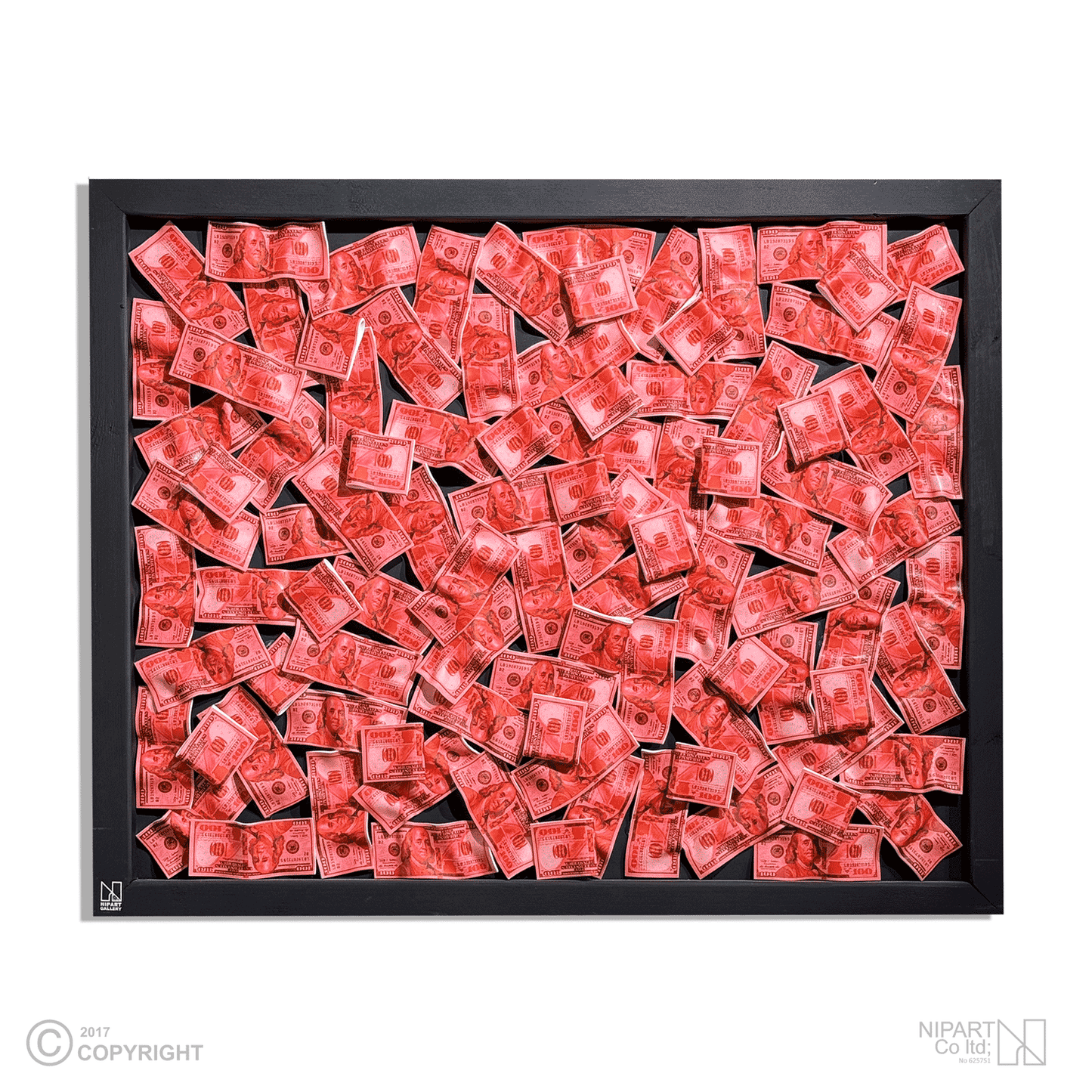 Red Money Wall Dollar Sign