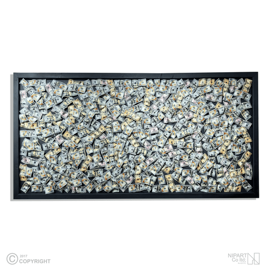 Money Wall Painting of Different Dollars