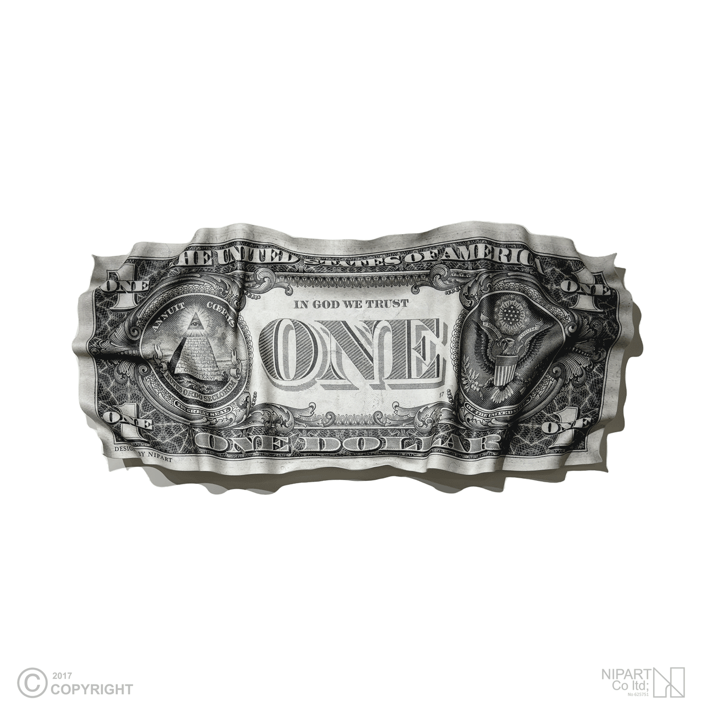 Original back of $1 bill