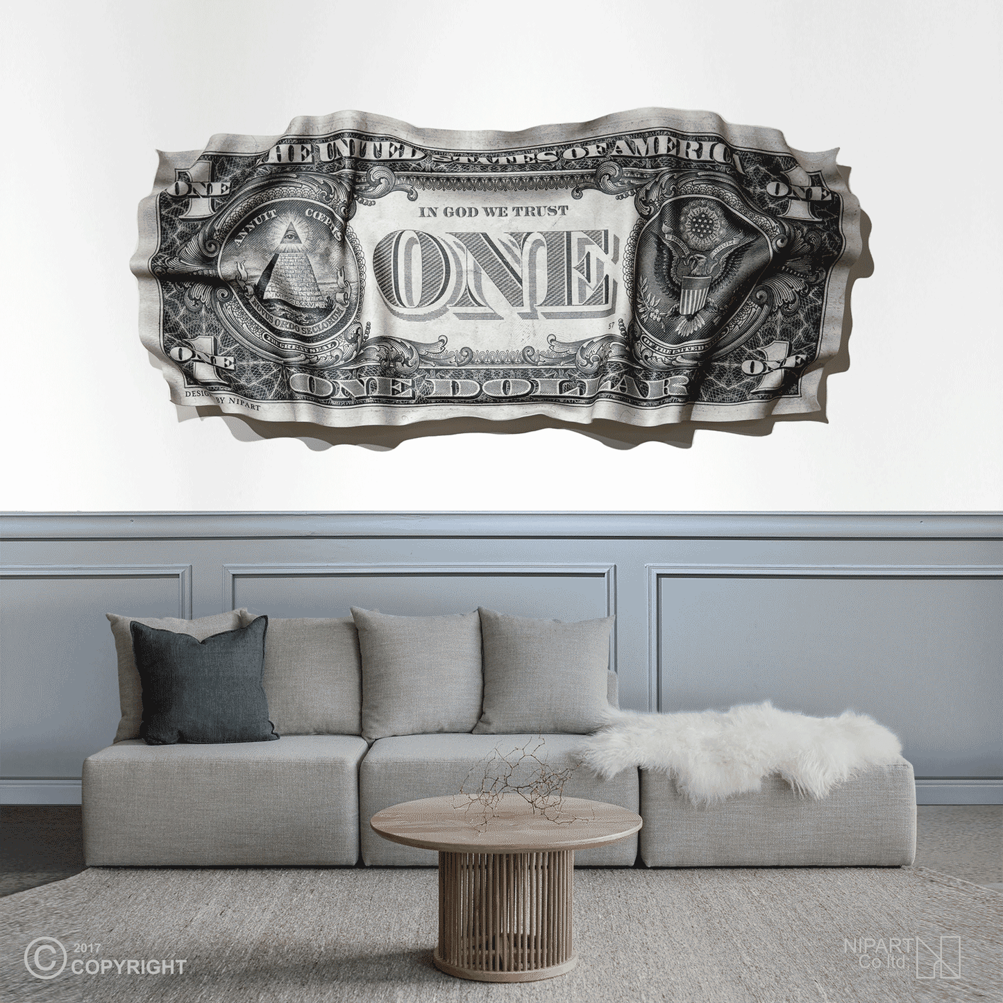 Original back of $1 bill