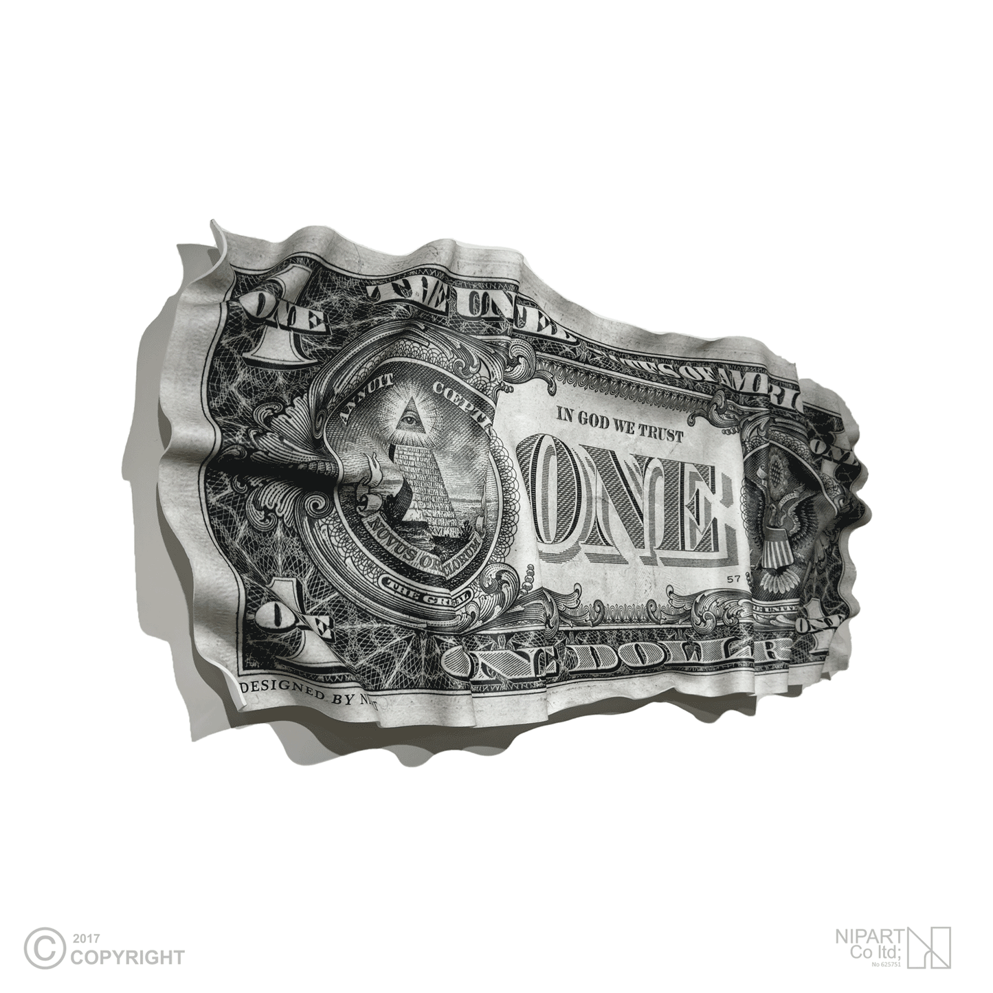 Original back of $1 bill