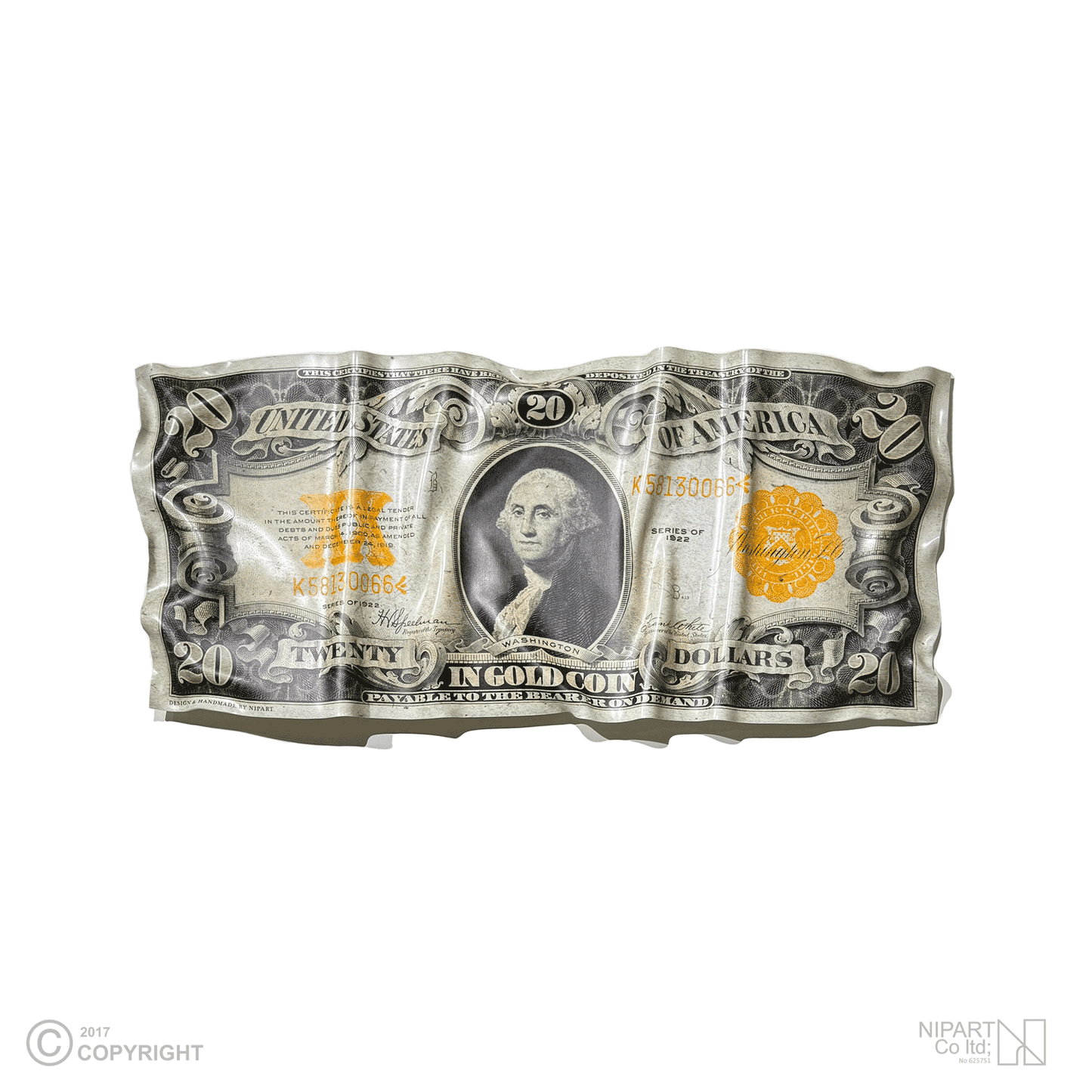 Original old 20 dollar bill