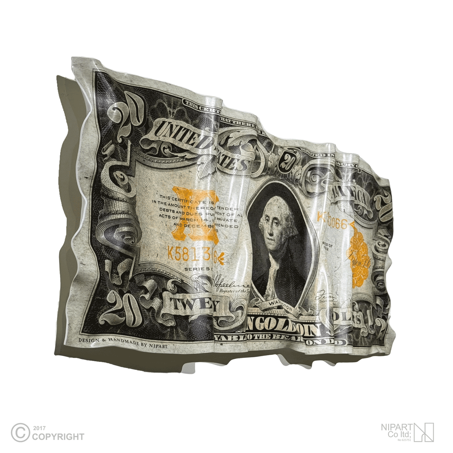 Original old 20 dollar bill