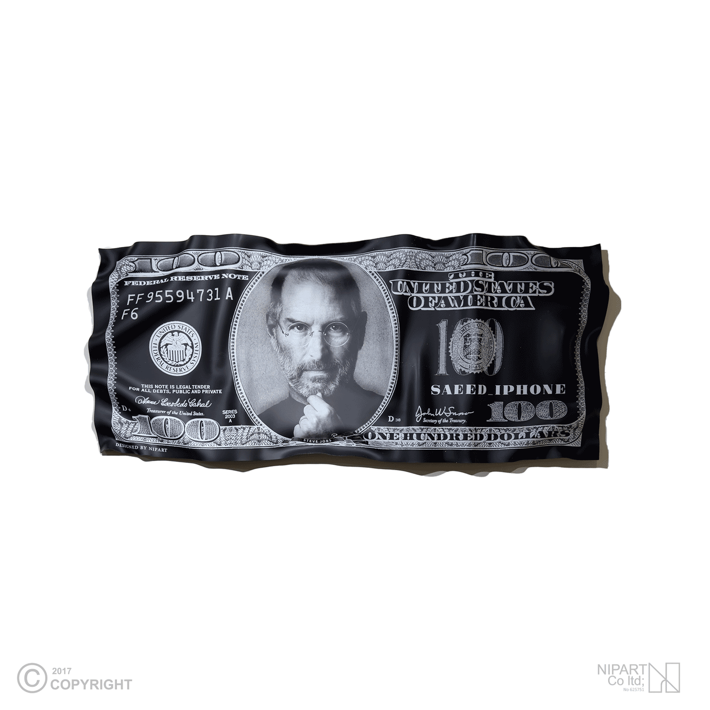 Steve Jobs's Black Dollar Bill