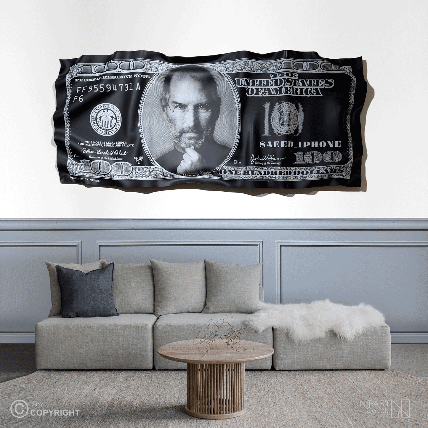 Steve Jobs's Black Dollar Bill