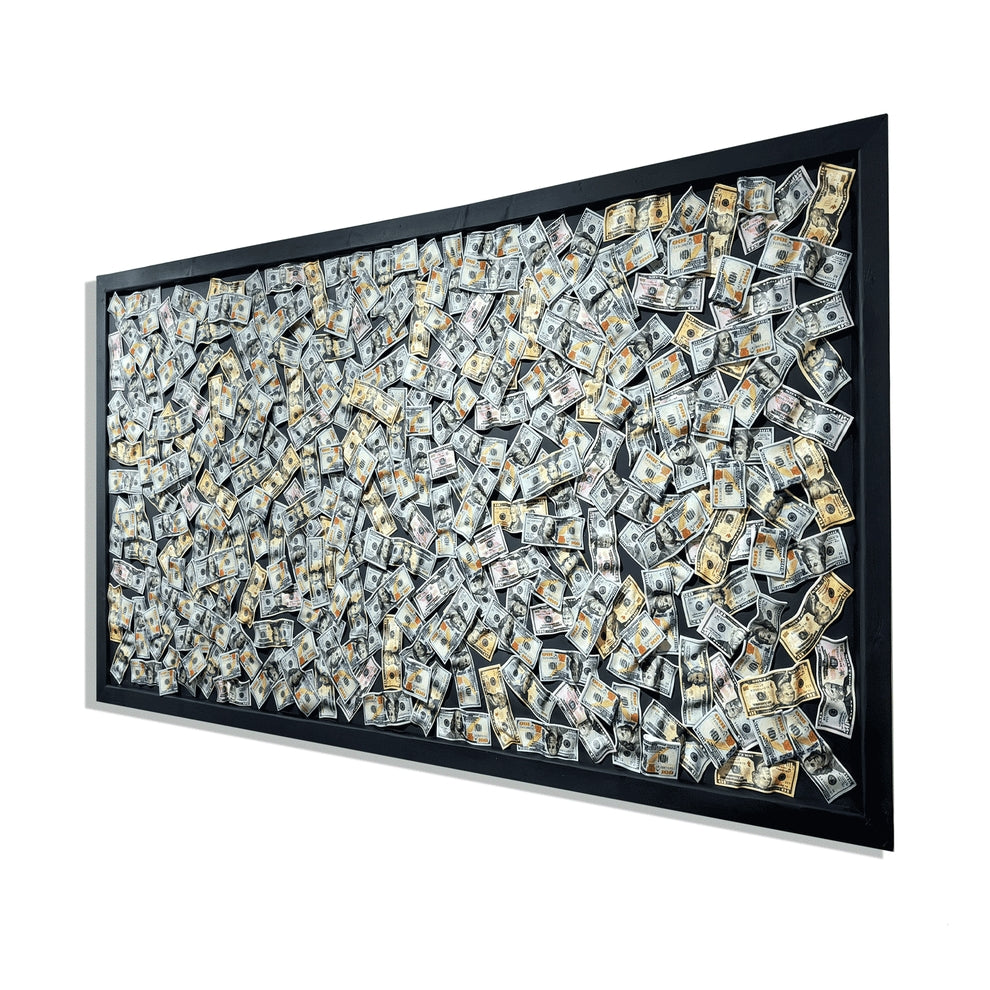 Money Wall Painting of Different Dollars