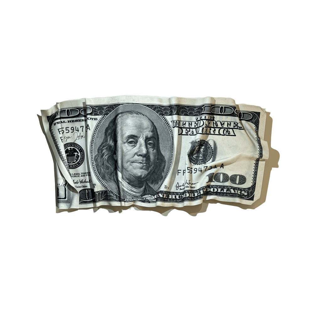 Marbled $100 Deformed Banknote