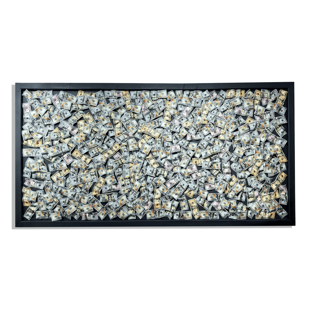 Money Wall Painting of Different Dollars